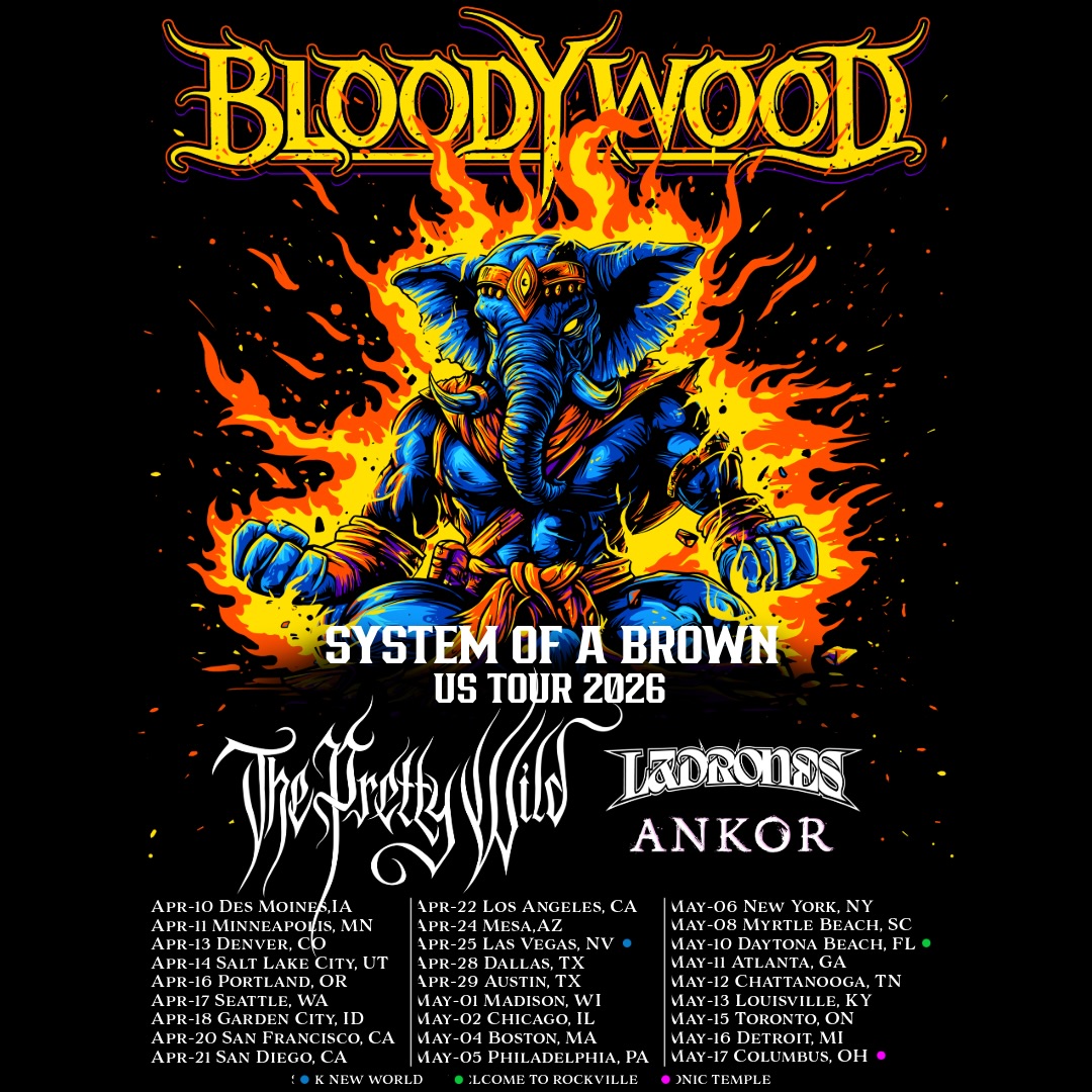 Ladrones System Of A Brown Tour 2026 Tour Poster 2026